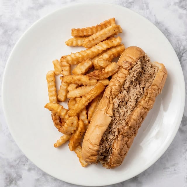 Chicken Cheesesteak & Fries Special Combo.