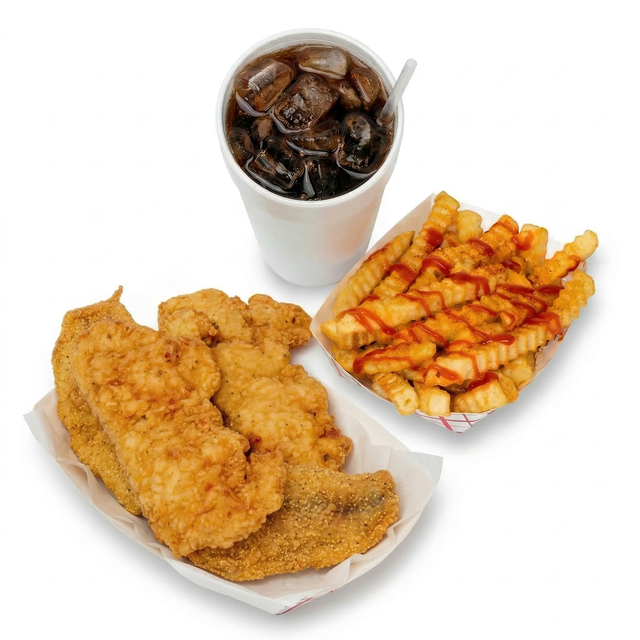 3 Pieces Fish & Fries Combo.