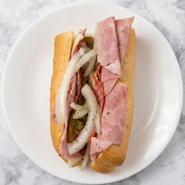 Italian & Cheese Hoagie.